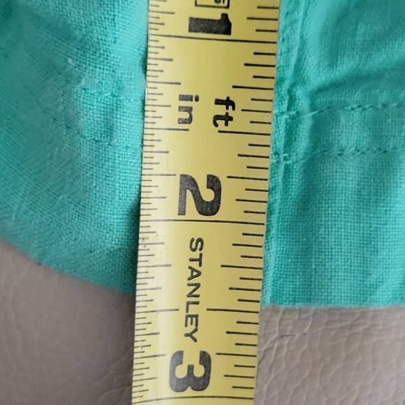 C&C California Women's Shorts Size Small 100% Linen Drawstring Ties Green Color - Picture 9 of 9